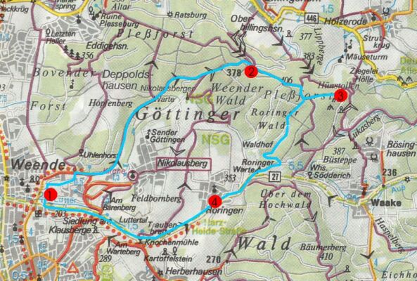 Wanderkarte